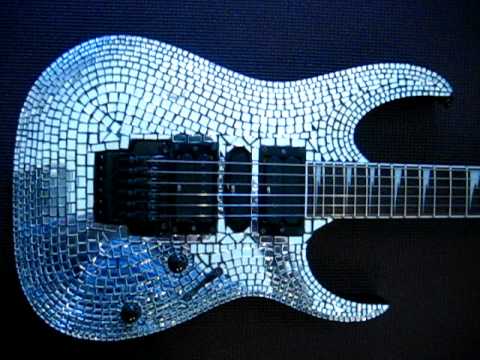 Ibanez RG guitar with mirror mosaic top