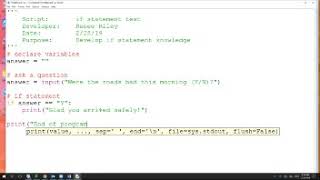 CIS120 103 SP19 Week07 Session 2 if statements in Python