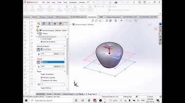 Solidworks Simulation Demo 02 110 Drop Test  an Aluminum Apple on a Rigid Boundary