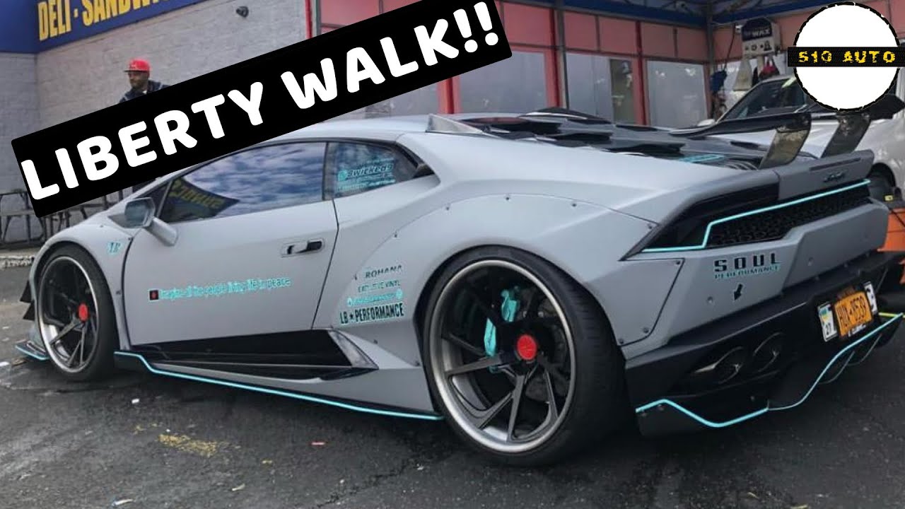 Lamborghini Huracan Liberty Walk with Stealth Plate Curtains