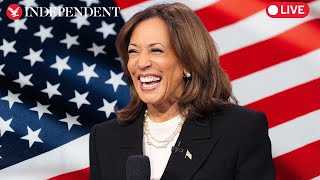 Watch again: Harris delivers a speech on the National Mall
