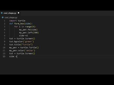 #Python pattern program to print amazing #pattern using turtle module for beginners part -19 #short
