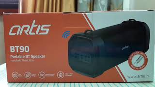 artis bt90 wireless portable bluetooth speaker