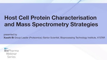HOST CELL PROTEIN CHARACTERISATION AND MASS SPECTROMETRY STRATEGIES