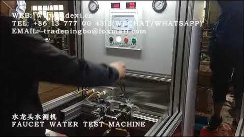 FAUCET WATER LEAK TEST MACHINE