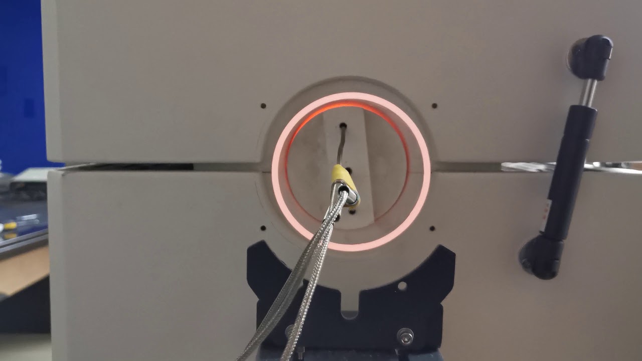 Tempeature uniformity test on tube furnace