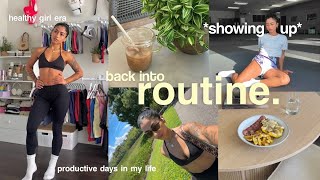 getting back on TRACK✨ | healthy habits I follow, morning workouts & how I show up to follow through
