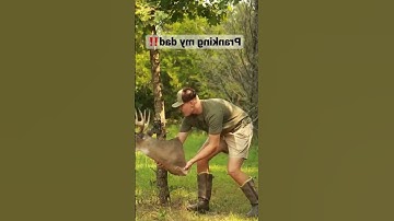 Pranking my dad! #feathersandFins#deerhunting #prank