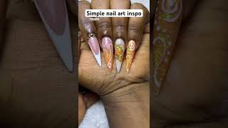 Orange nail art inspo #nails #naildesigns #viral #simplenails #nailart #nailinspo #fyp #trending