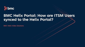 BMC Helix Portal: How to sync ITSM Users to the Helix Portal