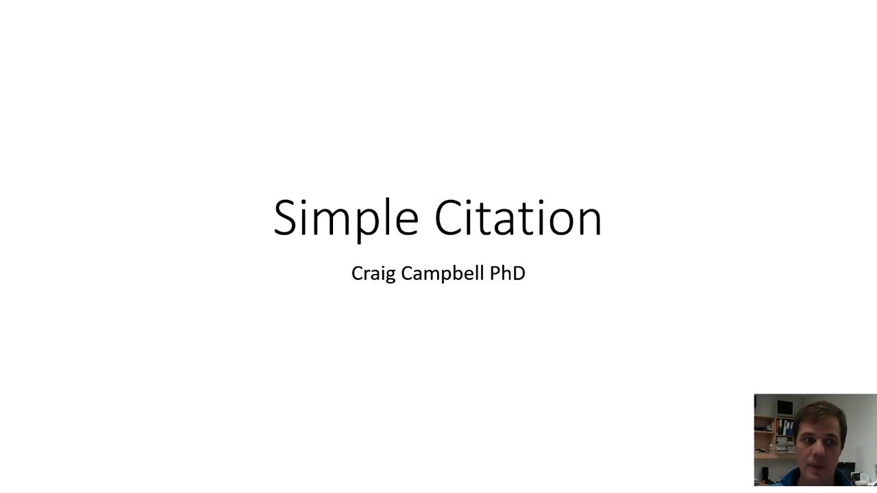 Simple Citation Youtube