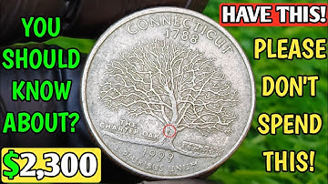1999-D Connecticut Quarter Worth $! | Rare State Quarter Errors You Should Know About