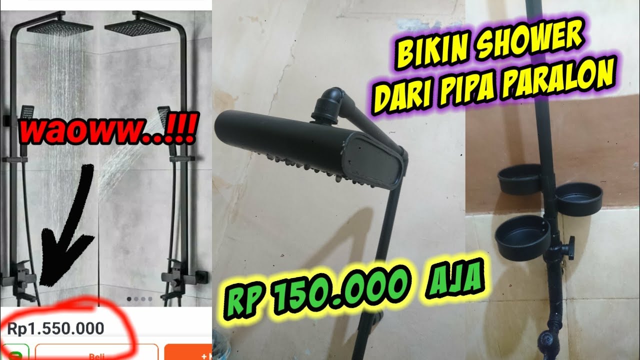 black shower from pvc pipe/ BLACK SHOWER DARI PIPA PVC YouTube