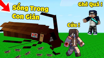 BÉ NOOB TROLL CHỊ ỐC BẰNG NGÔI NHÀ CON GIÁN TRONG MINECRAFT ?