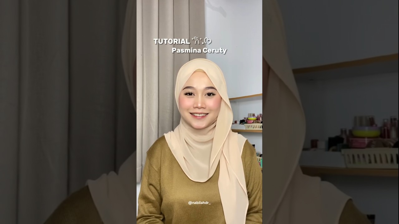 TUTORIAL PASHMINA CERUTY 🤗🥰🤩 
