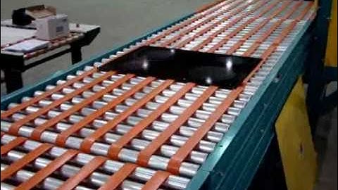 Omni Metalcraft Corp. Glass Handling Motor Driven Roller Conveyor