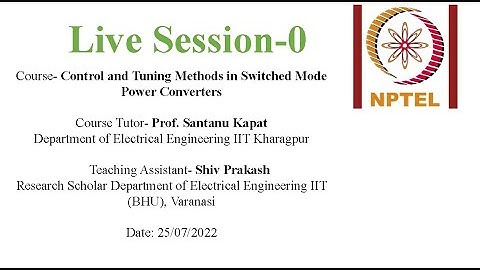 PMRF Assignment Live Session 0 :- Control and Tuning Method in Switch Mode Power Converter (SMPS)