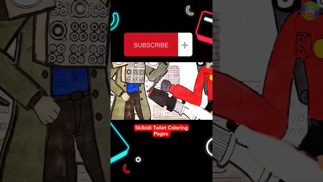Skibidi Toilet Coloring Pages 