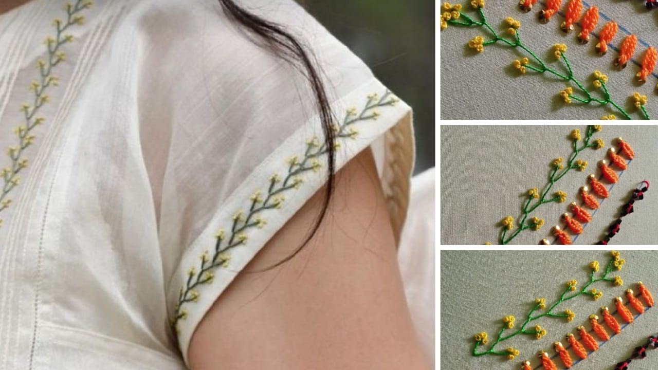 Minimalist Embroidery Border Art #embroiderydesigns #handembrodiery