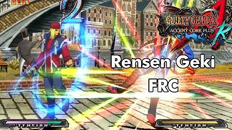 Guilty Gear ACPR - Axl Low Rensen FRC in Slowmo