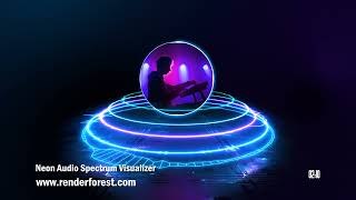Neon Audio Spectrum Visualizer