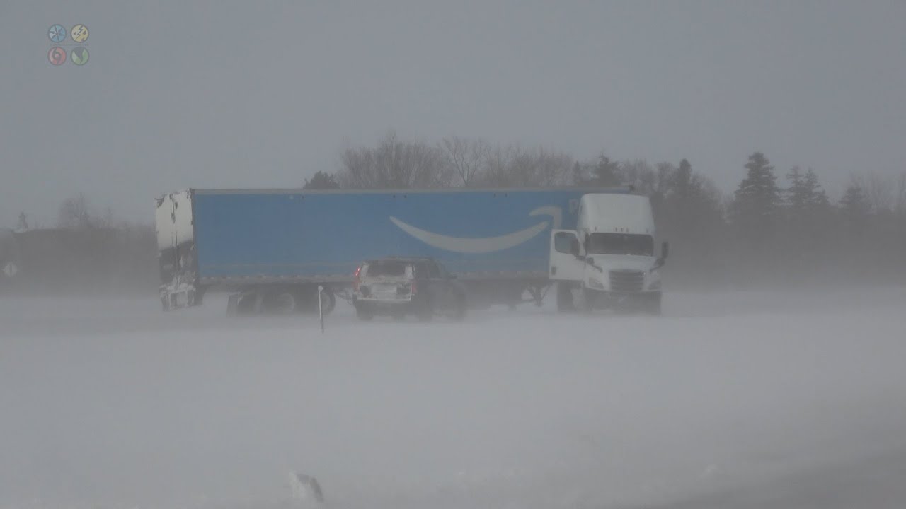 Extreme Winds And Whiteout Conditions After The Blizzard, Fargo, ND - 3/12/2023