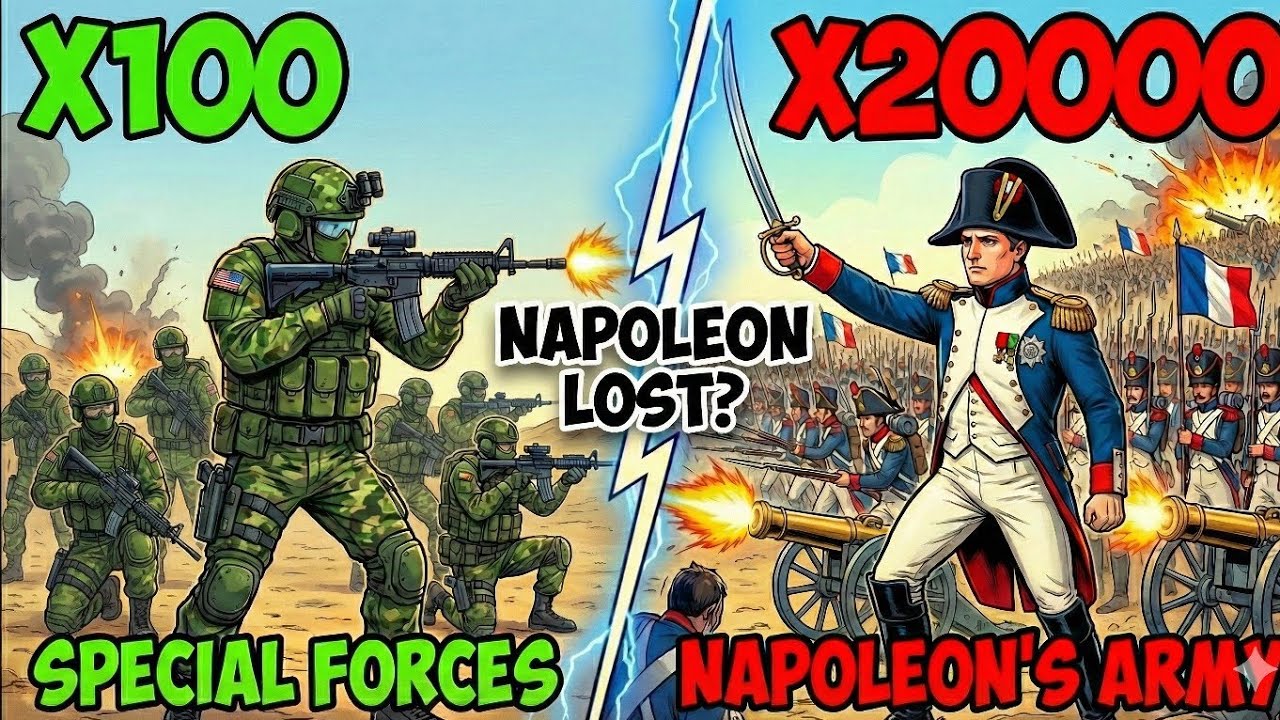 100 Soldiers From the Future vs 20,000 of Napoleon.