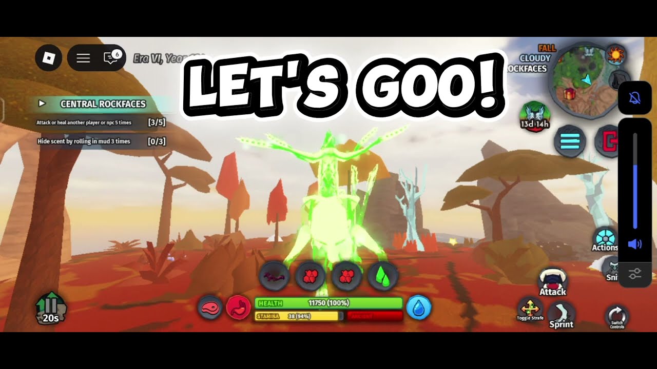 Kosing as an Stage 5 Damage+weight Korathos!! In Creatures Of sonaria 