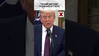 #usa #donaldtrump | Trump Reacts To Fort Stewart Shooting Tragedy | NewsX World