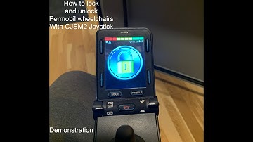 How to lock and unlock Permobil wheelchairs