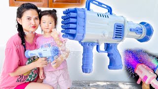 Changcady review súng phun bong bóng nhiều nòng, chạy bằng pin screenshot 3