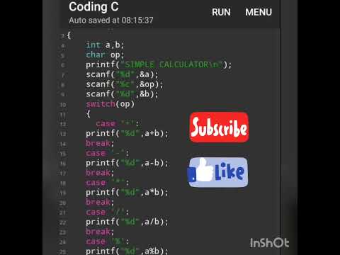 simple calculator with
