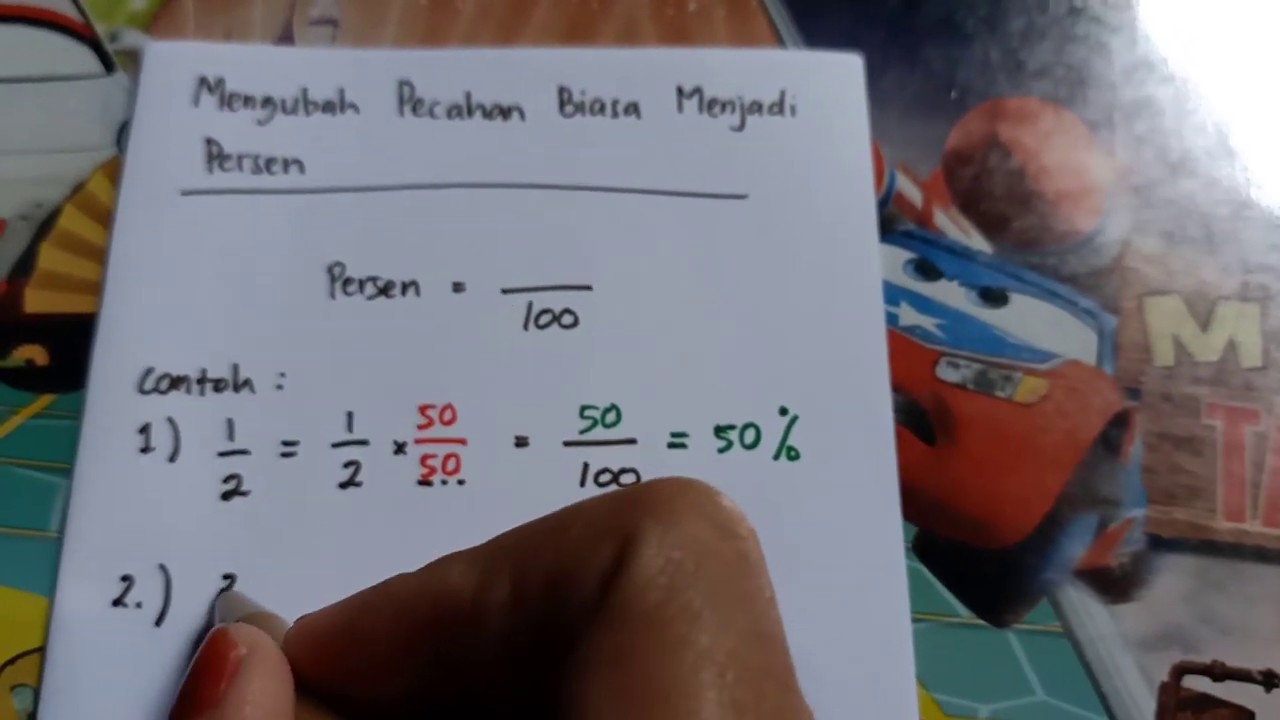 CARA MENGUBAH PECAHAN BIASA MENJADI PERSEN MATEMATIKA KELAS 4 KURIKULUM