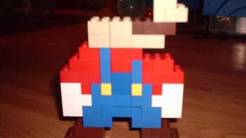 How to build Lego 8-Bit Mario w/ his current colors!
