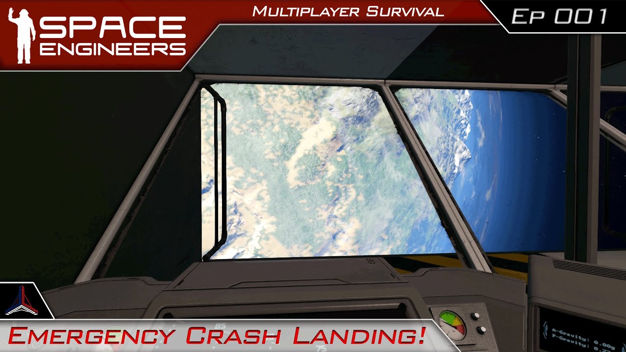 Emergency Crash Landing! | Space Engineers Survival - Modded ...
