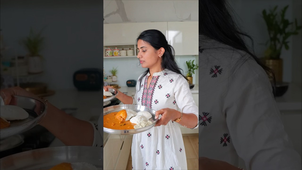 இட்லிக்கு மசாலா தக்காளி குழம்பு 😋| Vennila Veedu #Shorts