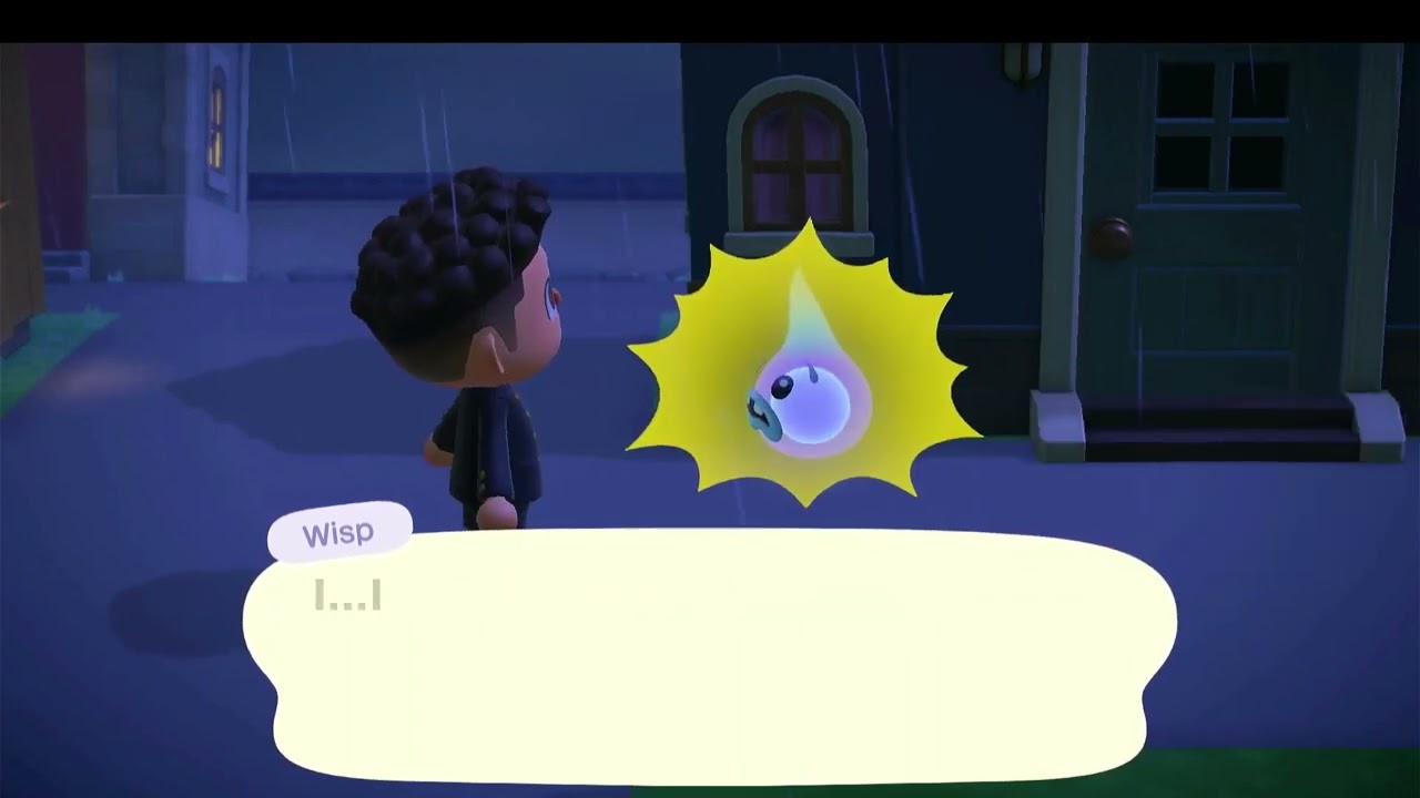 What happens when you don't return Wisp's spirit? (Animal Crossing: New Horizons)