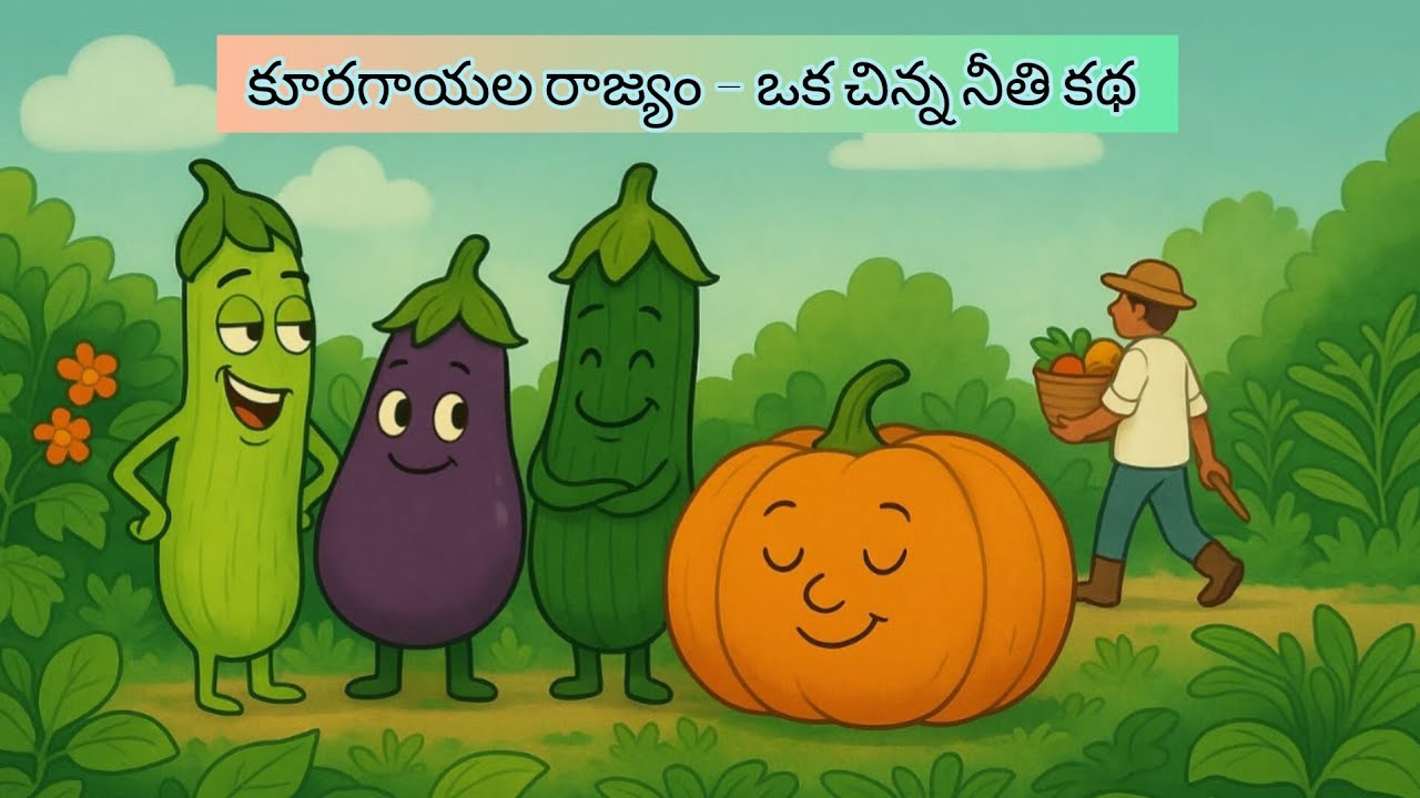 రూపం కాదు… ఉపయోగం ముఖ్యం | Telugu Moral Story | Vegetable Story for Kids