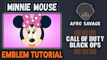 BO3 Cute Minnie Mouse Emblem Tutorial in Black Ops 3!! - Afro Savage