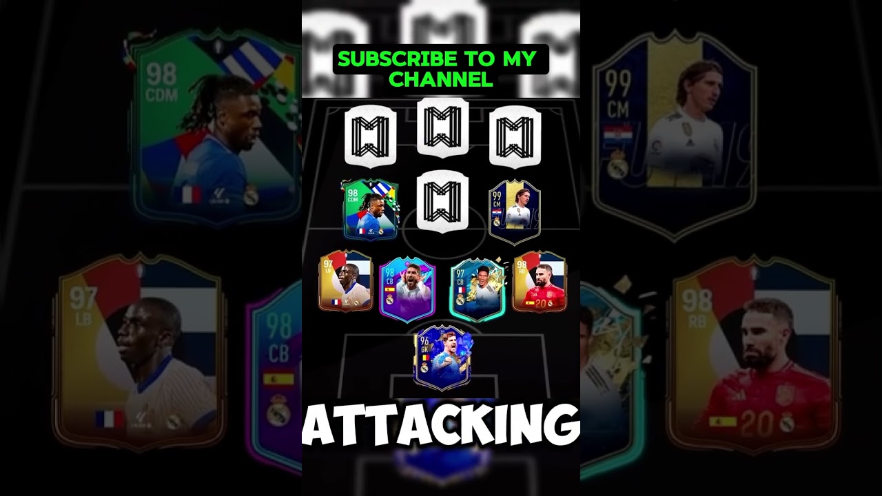 The Best Real Madrid squad in History for Ultimate team  