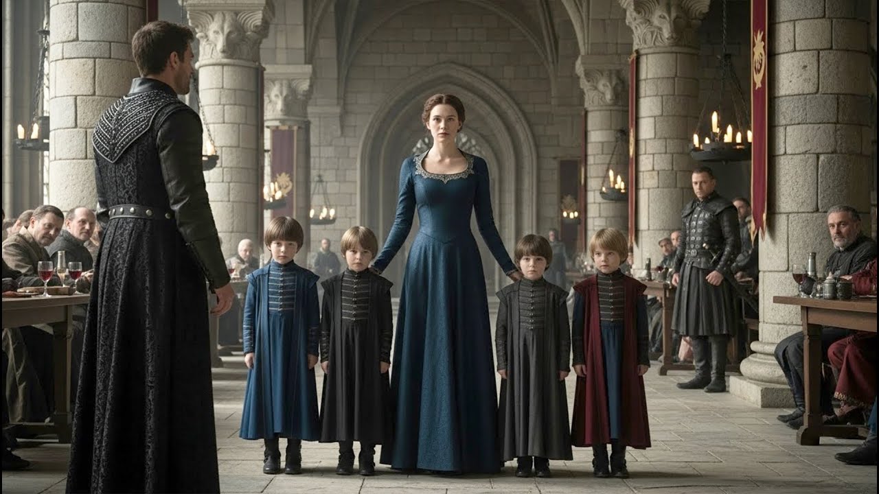 The Alpha King Invited His Rejected Barren Mate to Mock Her — She Arrived With Four Alpha Heirs