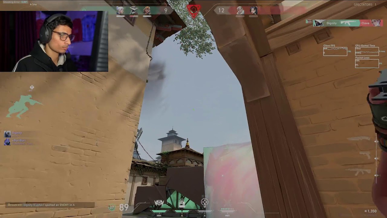 Testing My Headshot Crosshair On My Vandal Headshot Skin | Valorant Live