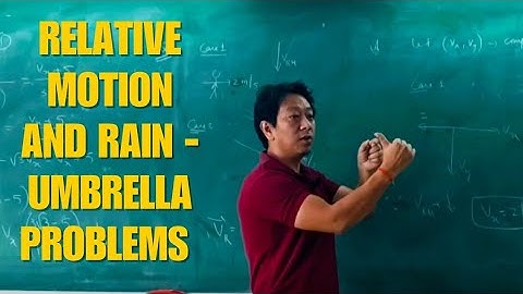 Relative Motion and Rain - Umbrella Problems through problems 