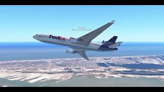 INFINITE FLIGHT FedEx MD-11 departing Galveston, TX.