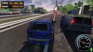 OCEAN CITY RACING Time-Trial Gameplay ($2.99 Open World Driving Game on STEAM) screenshot 5