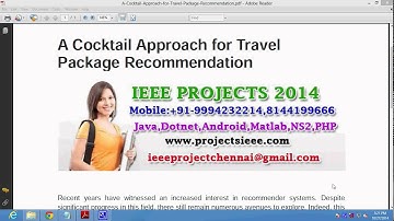 A Cocktail Approach for Travel Package Recommendation