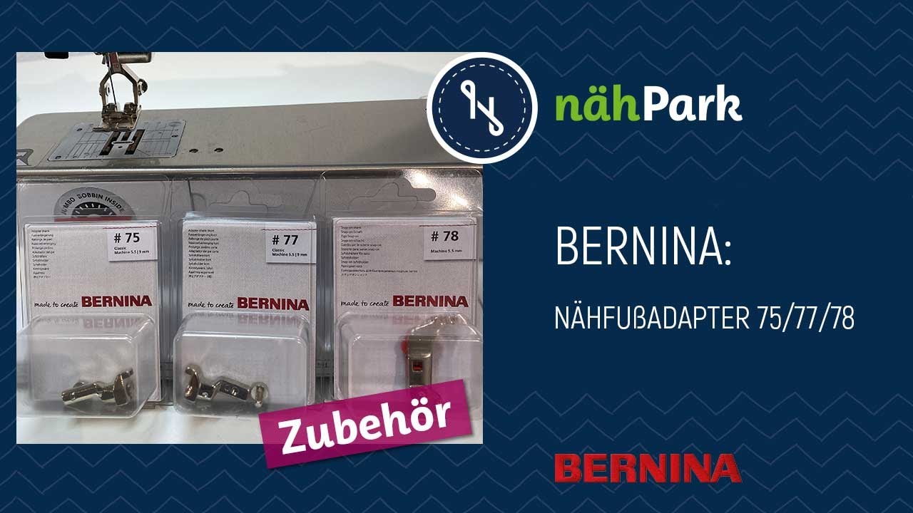 DreamStitch Nähfuß-Adapter Für Bernina Old Style Nähmaschinen – Snap-on System, Passend Für Viele Modelle