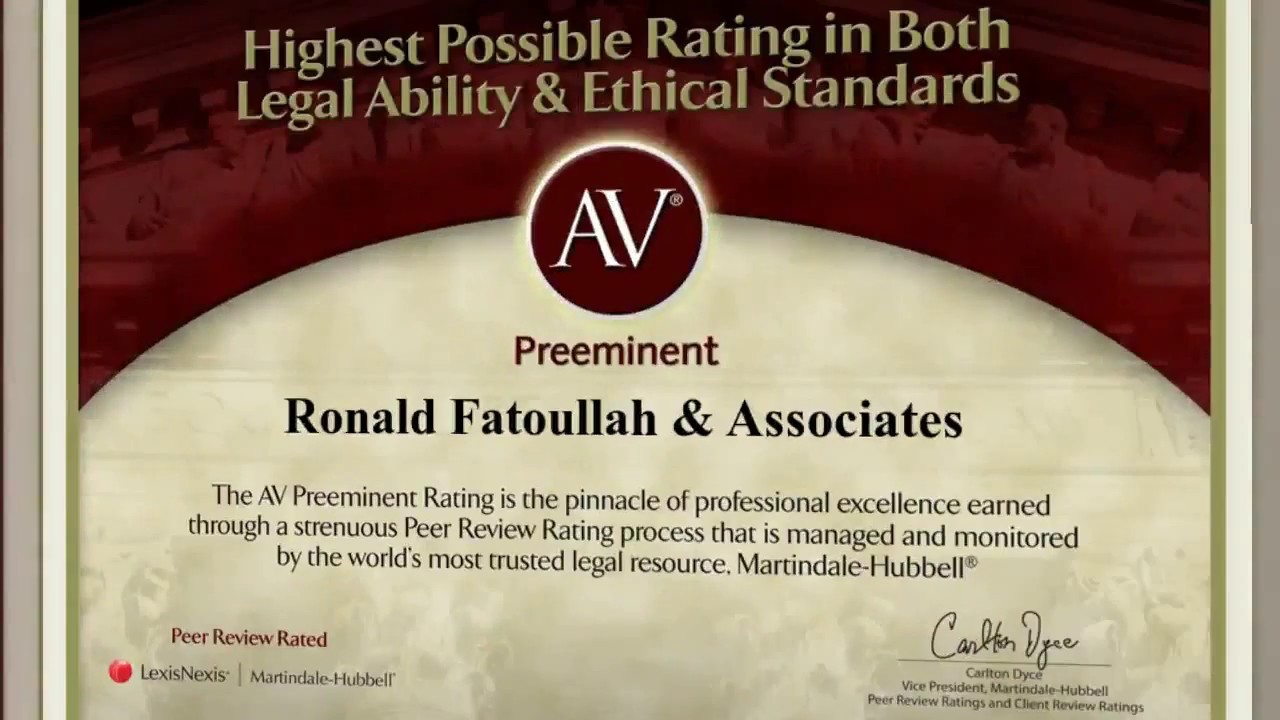 Ronald Fatoullah - AV Preeminent Rating