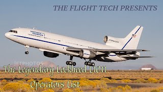 List Of the Lockheed L1011 Tristar Operators as of March 2024