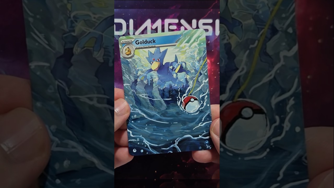 How This Pokemon 151 Golduck Full Art Card Happened! 